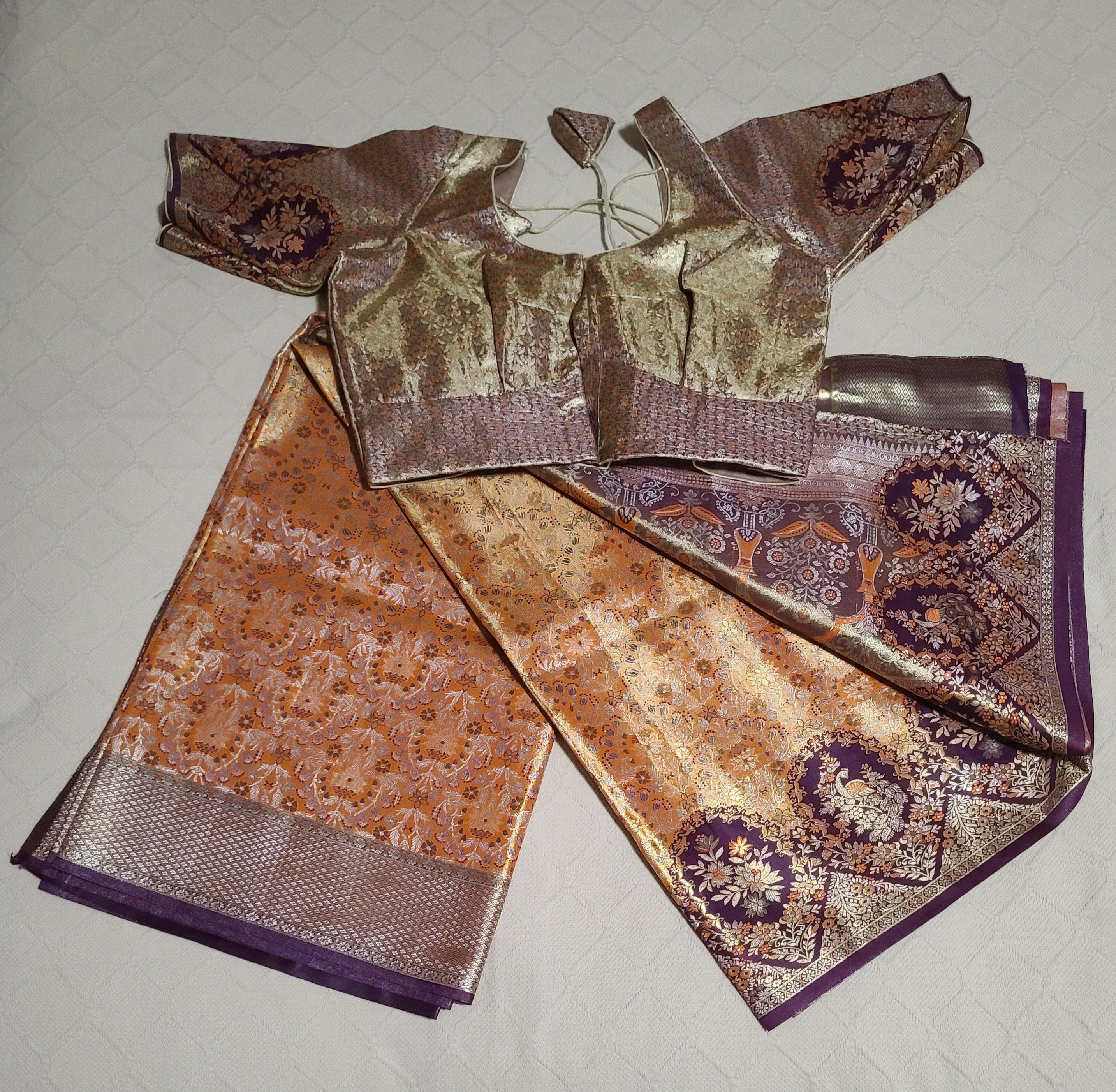 Premium Kanchi Meenaakaari Saree