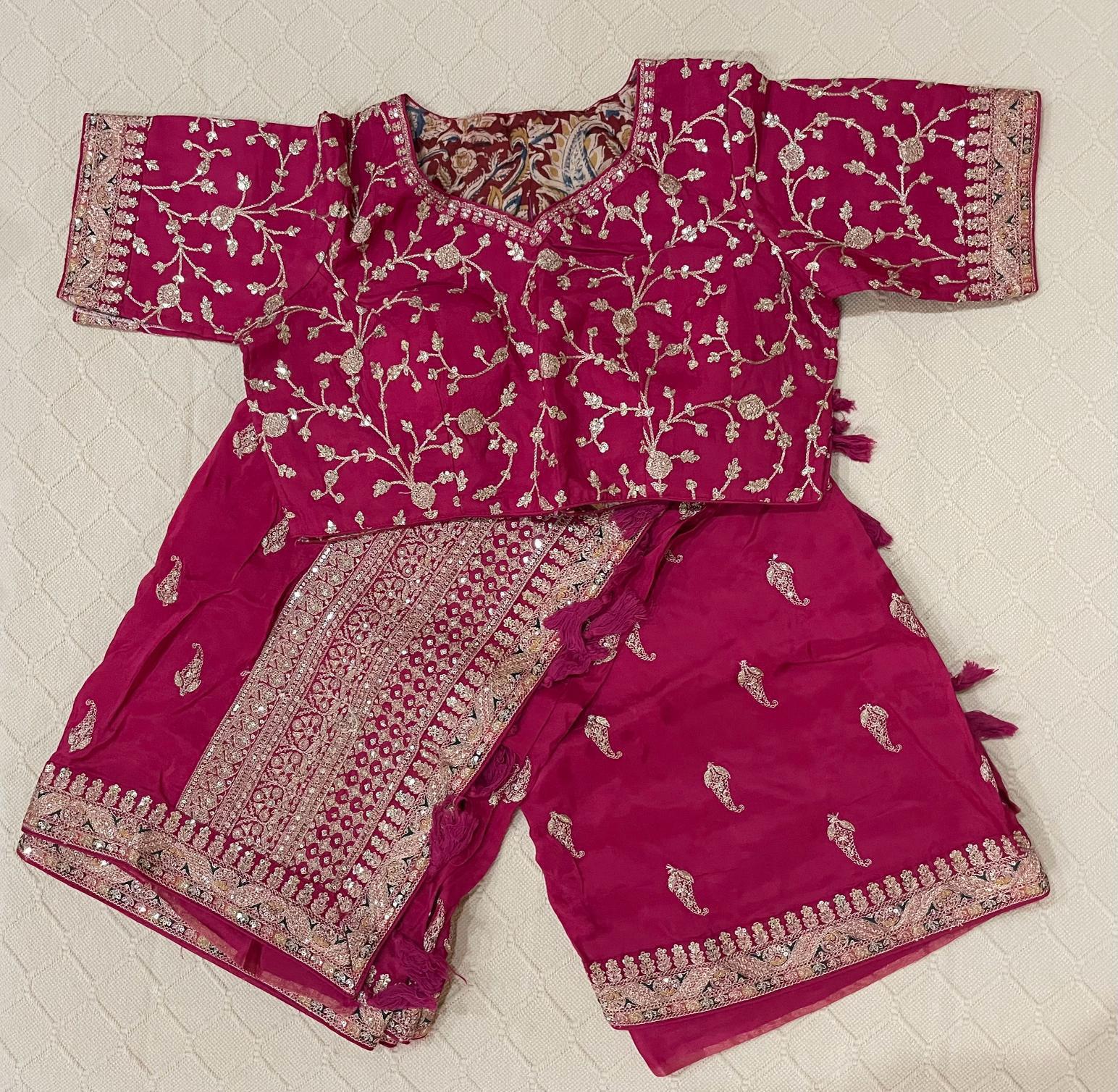 Premium Fancy Saree - Maroon color