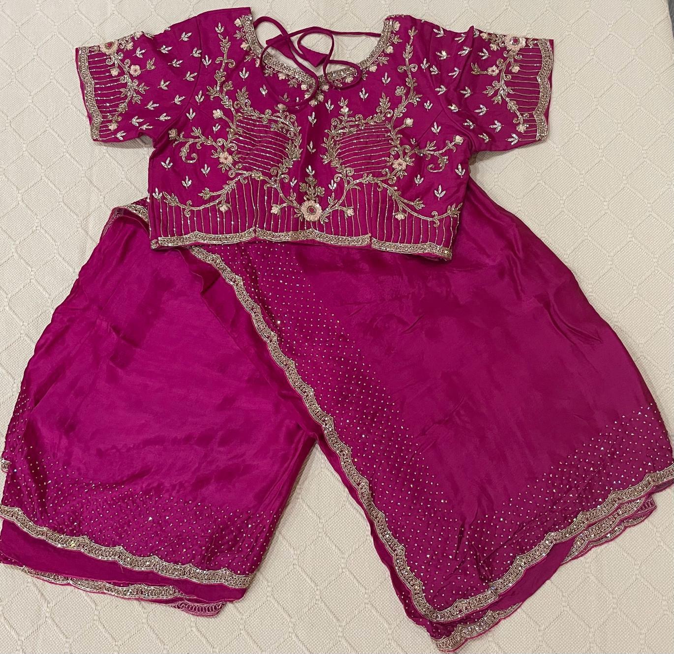 Premium Fancy Saree in Magenta color