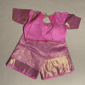 Kanchi Silk Saree with ready to wear blouse in pink color